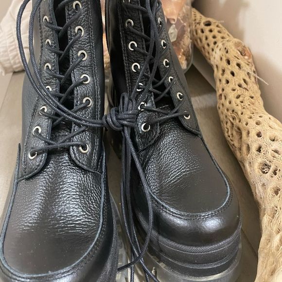 Free People Black Ankle Boots - Picture 2 of 8